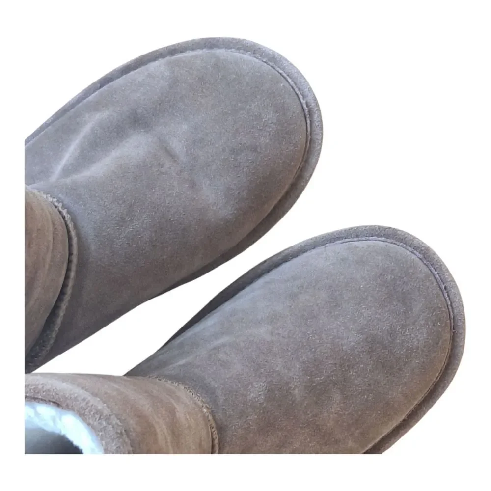 BEARPAW Eva Classic Suede Boot Wool Sherpa Lined Hickory 10